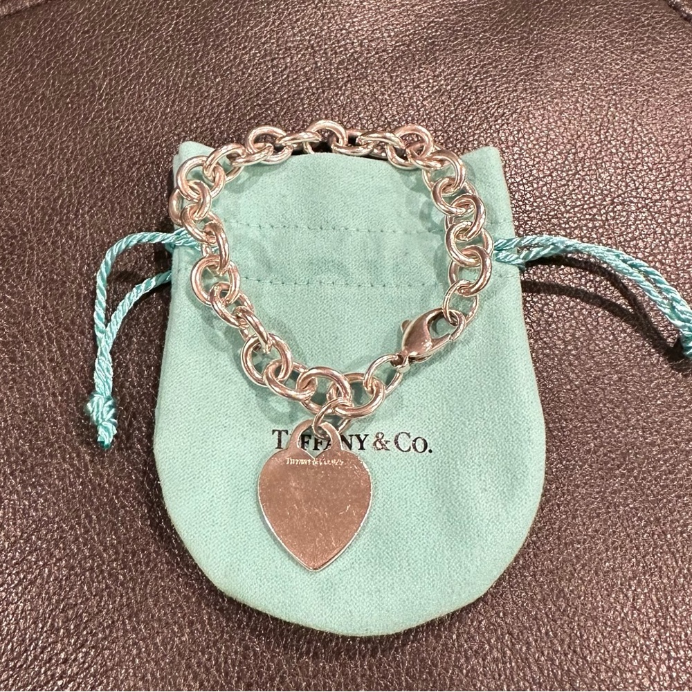 Tiffany Heart Tag Charm Bracelet